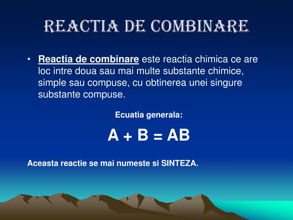 PPT - REACTII CHIMICE - CLASIFICARE PowerPoint Presentation, free download  - ID:3048152