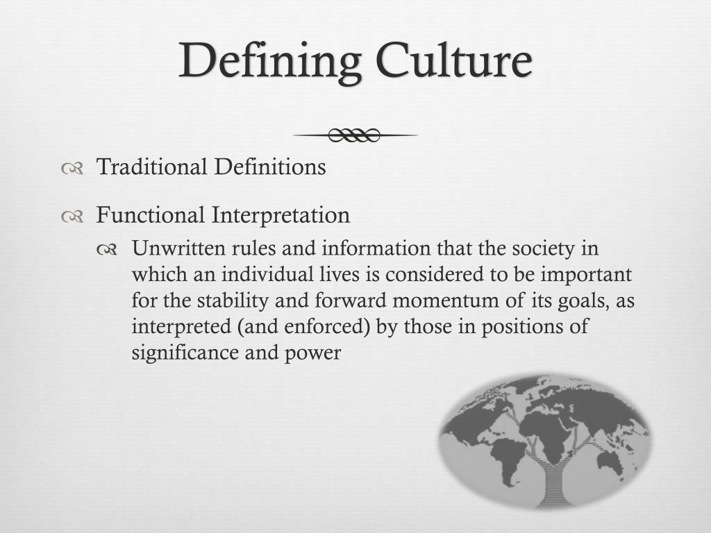 CULTURAL DEFINED visual data 7