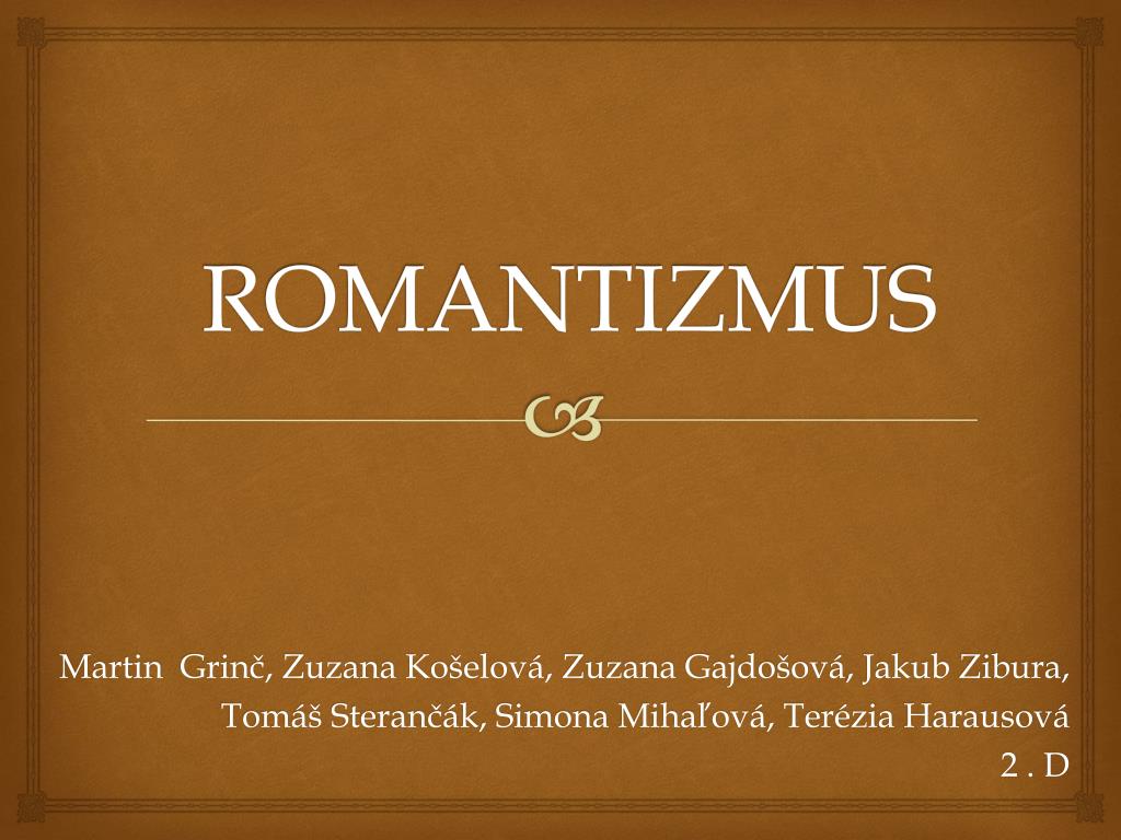 PPT - ROMANTIZMUS PowerPoint Presentation, free download - ID:3049655