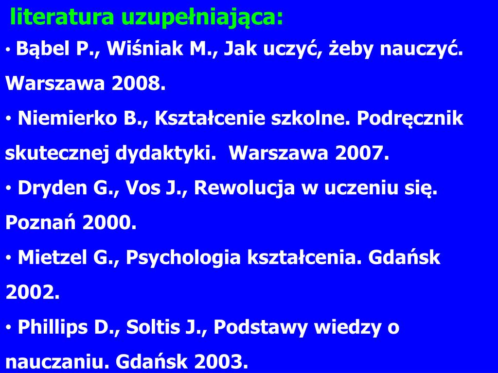 Niemierko Kształcenie Szkolne Podręcznik Skutecznej Dydaktyki