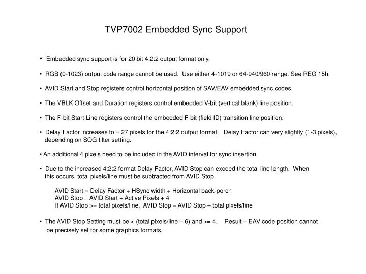 download animasi gratis gambar animasi Ppt Embedded Sync Support Is For 20 Bit 4 2 2 Output Format Only Terupdate
