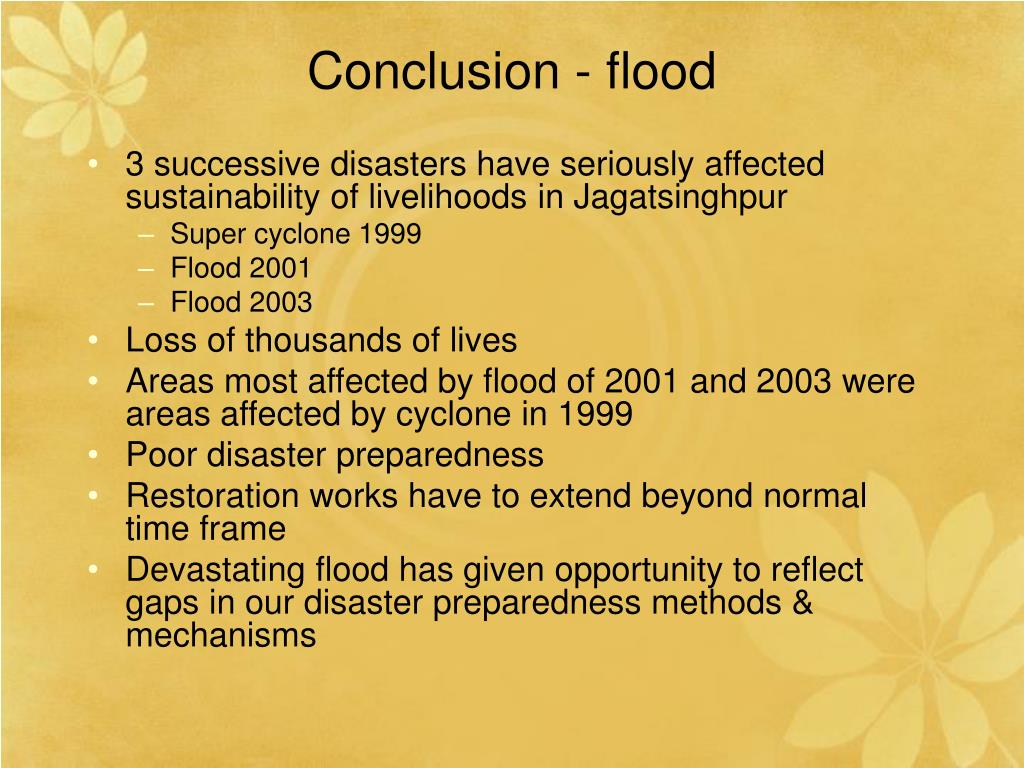 conclusion for an essay on flood