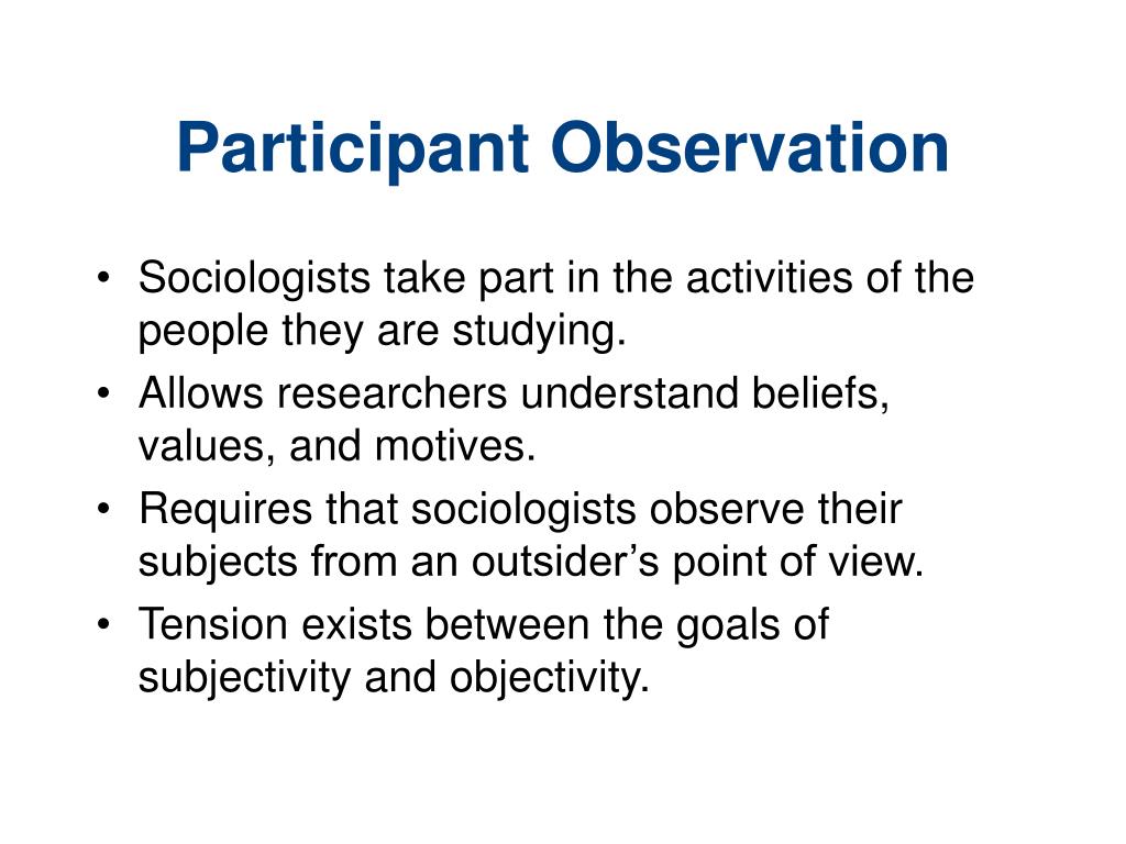 what is observation in sociology