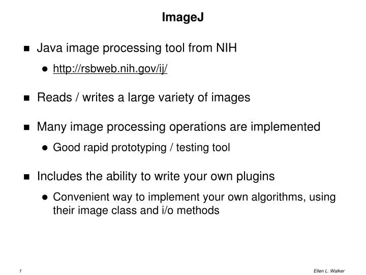 Ppt Imagej Powerpoint Presentation Free Download Id3050989
