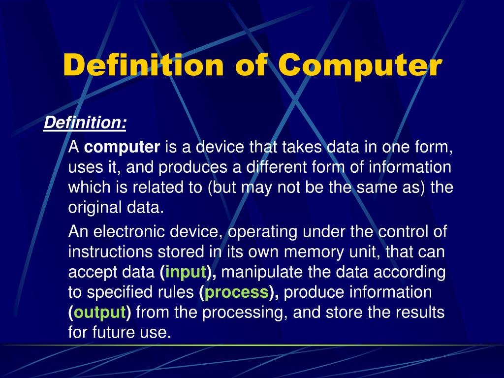 presentation definition computing