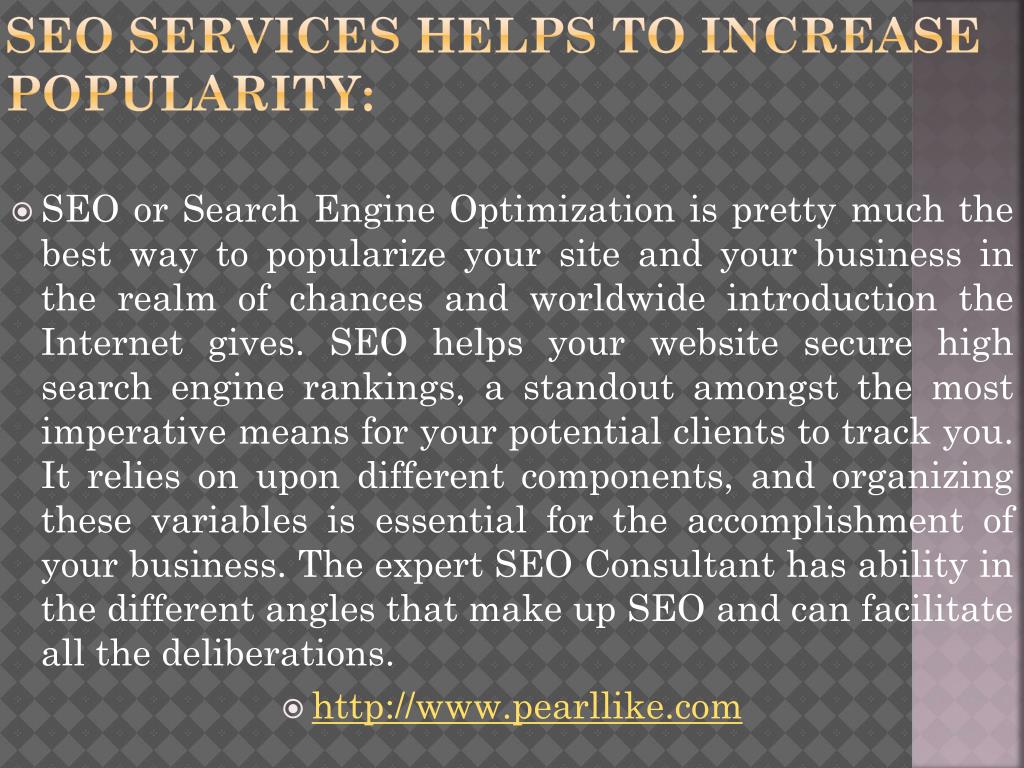 PPT - Our affordable SEO Services helps to increase your business ...