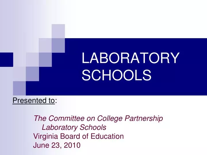 laboratory schools n.