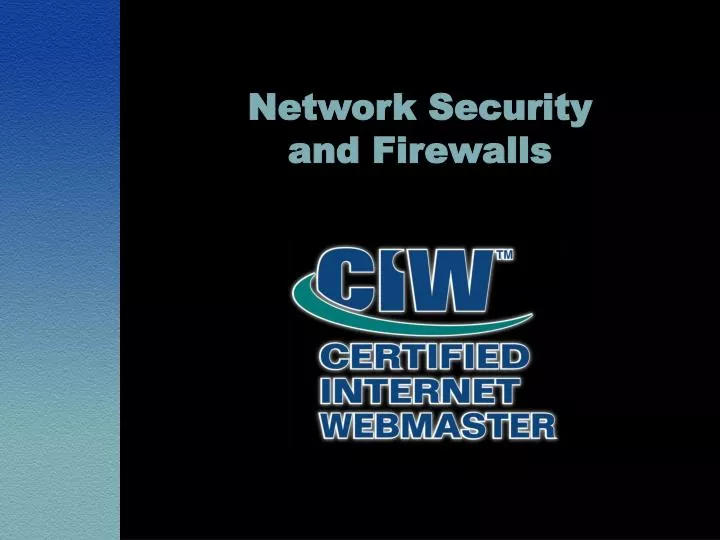 network security and firewalls n.