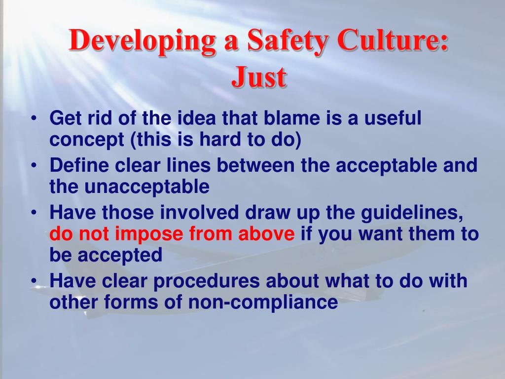 PPT - Achieving a Safety Culture in Aviation PowerPoint Presentation ...