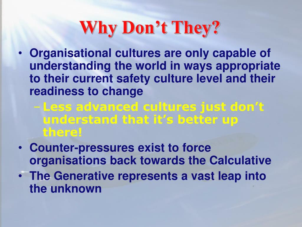 PPT - Achieving a Safety Culture in Aviation PowerPoint Presentation ...