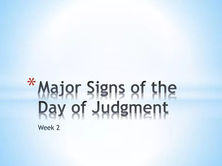 major signs of the day of judgment n.