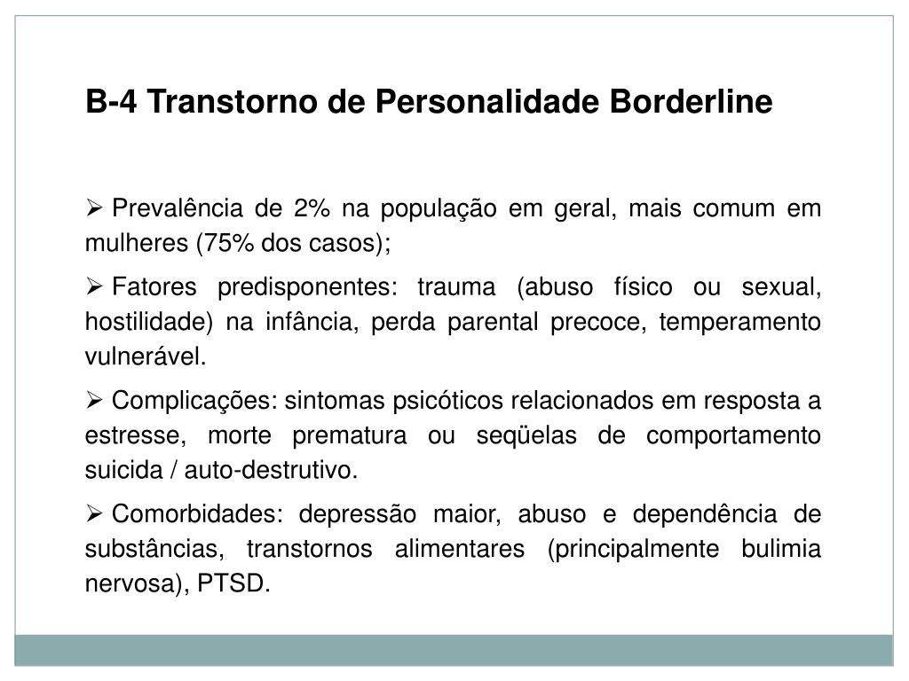 transtorno de personalidade borderline X psicopatia  Transtorno de  personalidade, Personalidade borderline, Transtorno de personalidade  borderline