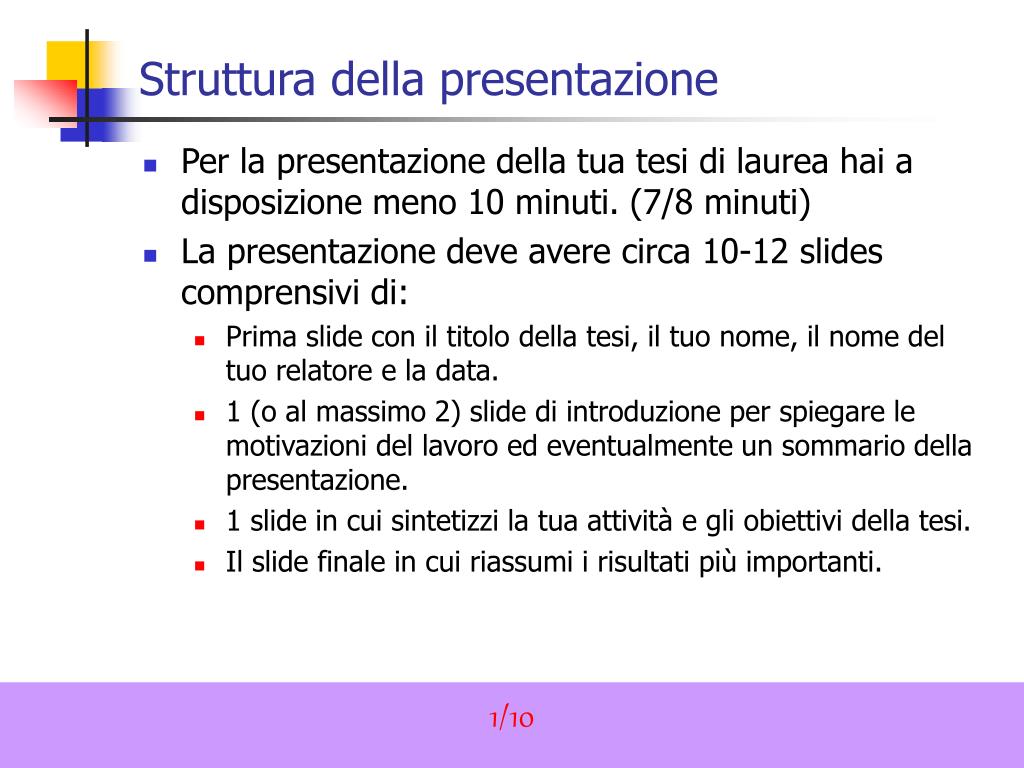 Come Fare Una Tesi Di Laurea PPT - Guida alla presentazione della tesi di laurea PowerPoint