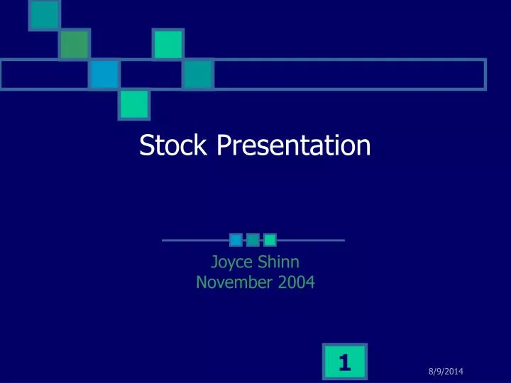 stock presentation definition