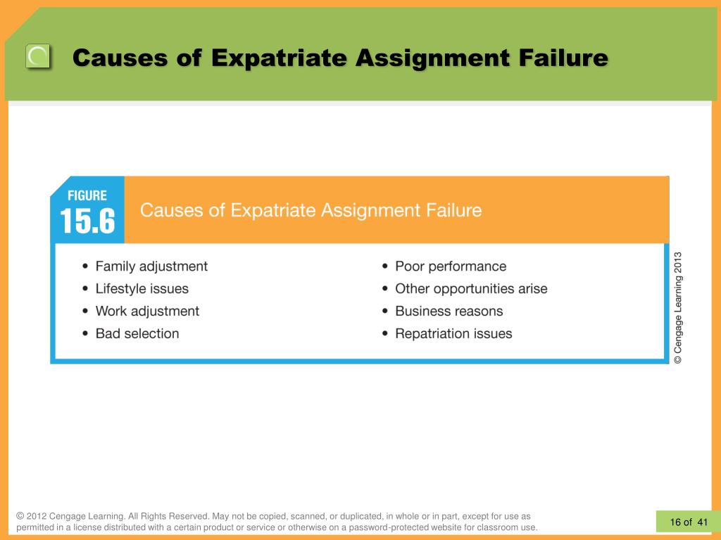expatriate assignment failure