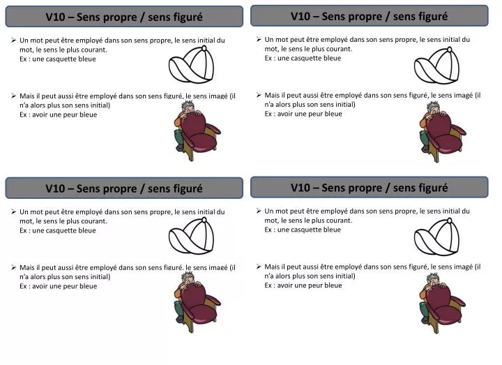 Expressions Sens Propre Sens Figuré PPT - V10 – Sens propre / sens figuré PowerPoint Presentation, free