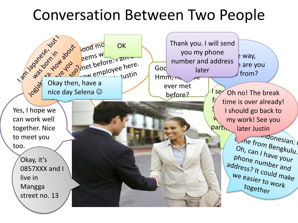presentation conversation example
