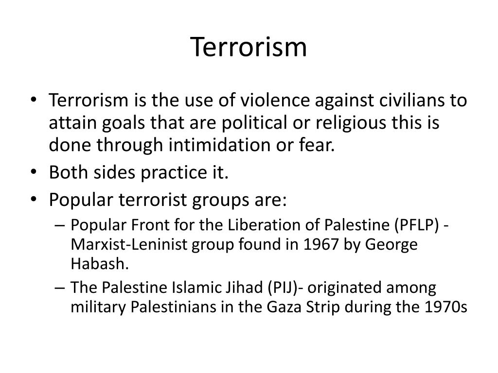 terrorism ppt presentation free download