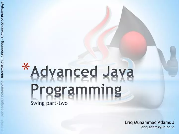 PPT - Advanced Java Programming PowerPoint Presentation, free download ...
