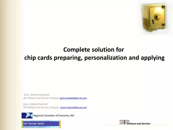 complete solution for chip cards preparing personalization and applying n.