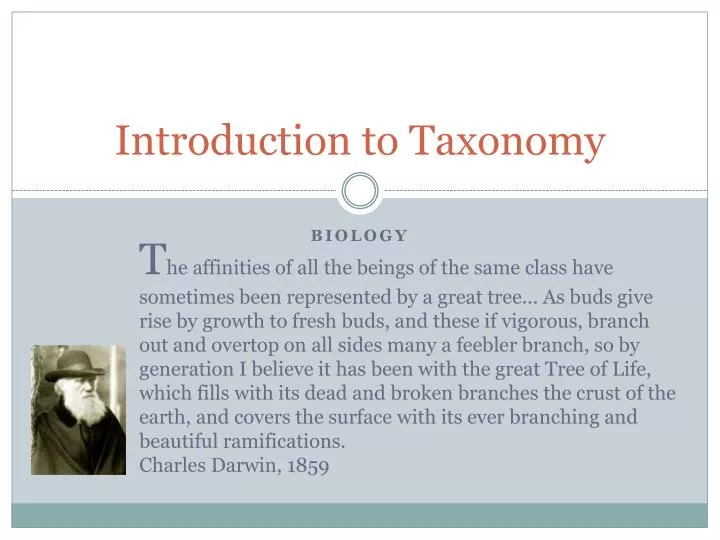 PPT - Introduction To Taxonomy PowerPoint Presentation, Free Download ...