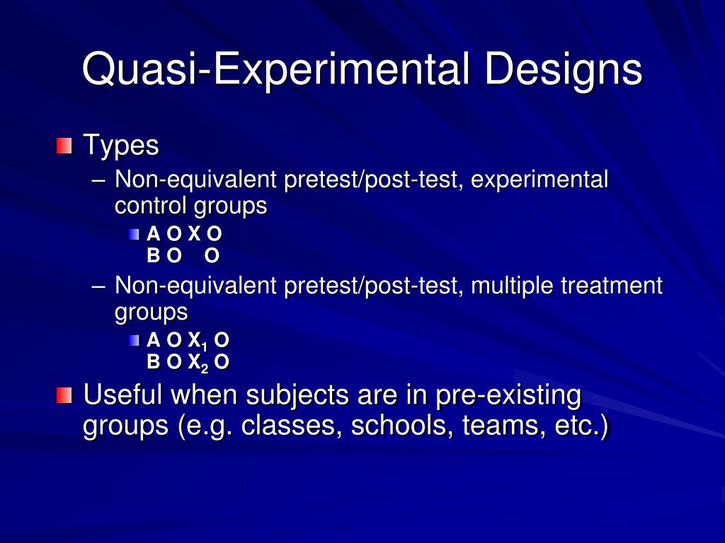 PPT - Day 6: Non-Experimental & Experimental Design PowerPoint