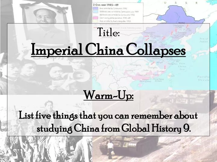 Ppt Title Imperial China Collapses Warm Up Powerpoint Presentation Id 3059100
