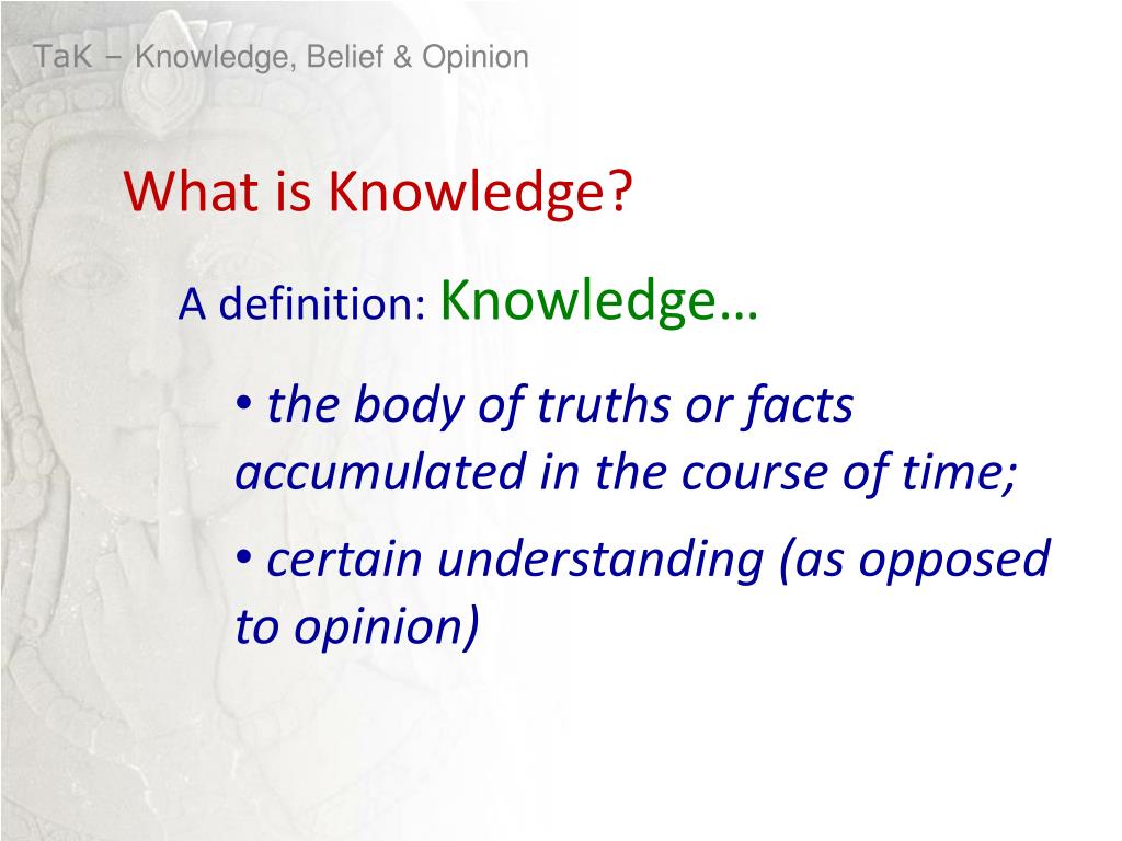 presentation knowledge meaning