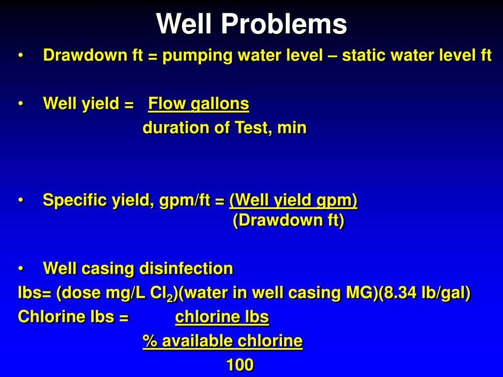 oil well drawdown oil well drawdown