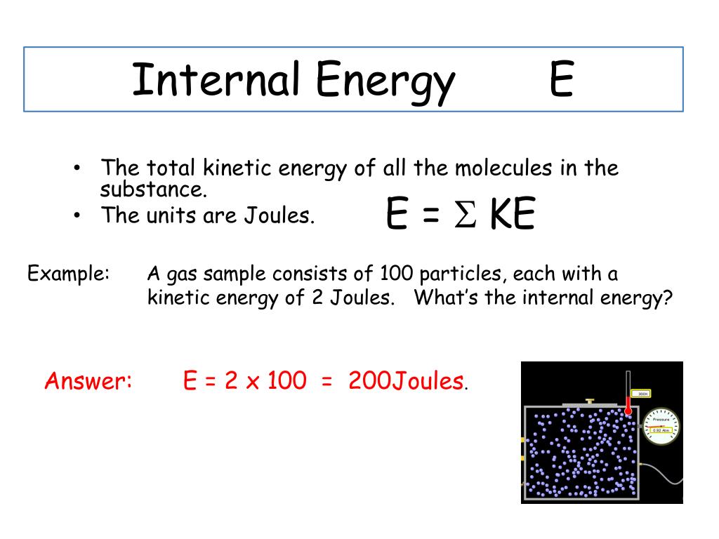 Energy units. Internal Energy. Temperature of ideal Gas related to Energy. Energy substance. Find Base Unit of Energy.