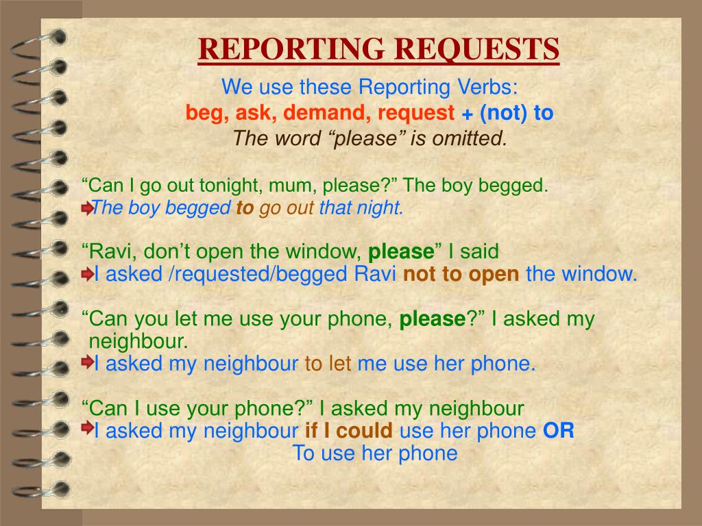 Reported speech orders. Reported Speech Commands правило. Reported Speech просьба. Reported Speech requests. Reported requests and Commands правило.