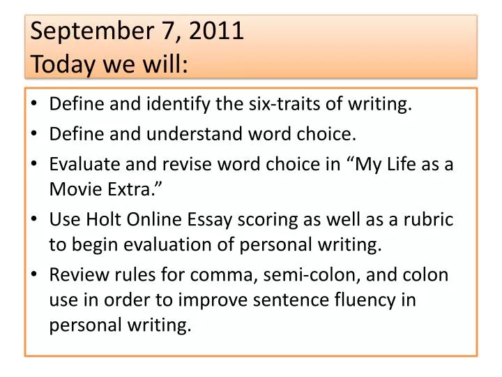 six traits of writing definitions six traits of writing definitions