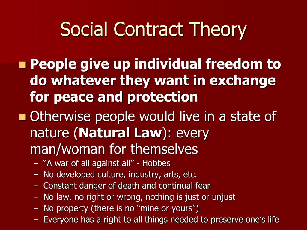 Social contract theory john locke
