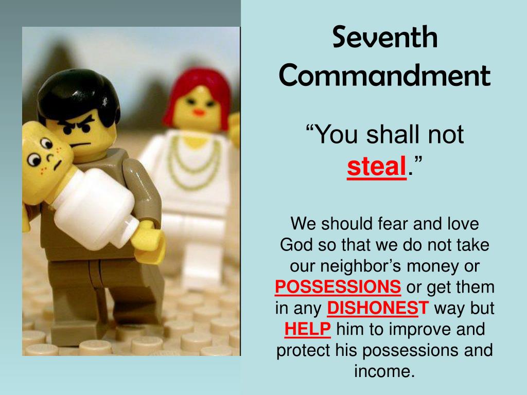 Ppt Seventh Commandment “you Shall Not Steal ” Powerpoint