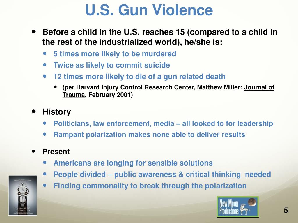 PPT - Changing the Conversation: America’s Gun Violence Epidemic ...
