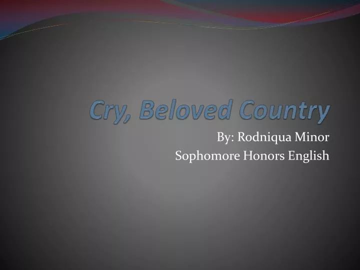 essay questions on cry the beloved country essay questions on cry the beloved country