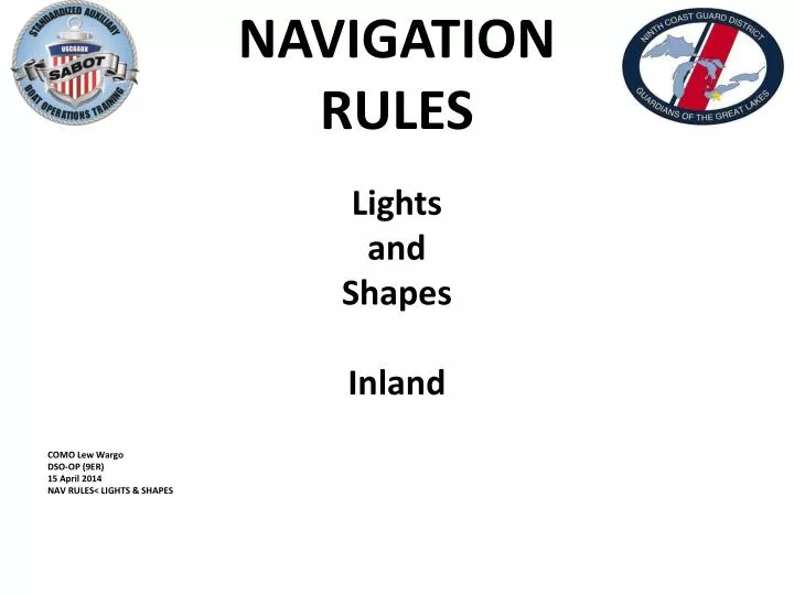 navigation rules n.