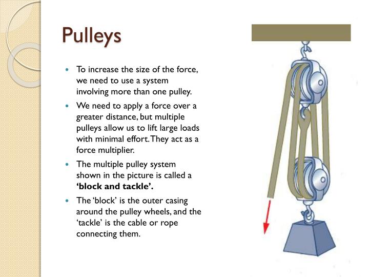 PPT Wheels, pulleys and gears PowerPoint Presentation ID3063489