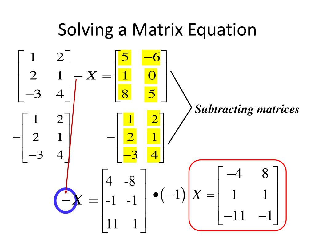 Ppt 42 Adding And Subtracting Matrices 43 Matrix Multiplication