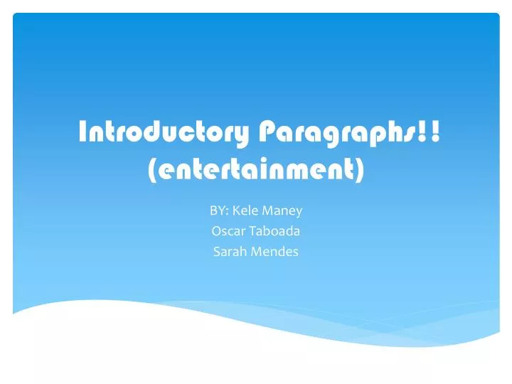 in the introductory paragraph to this in the introductory paragraph to this