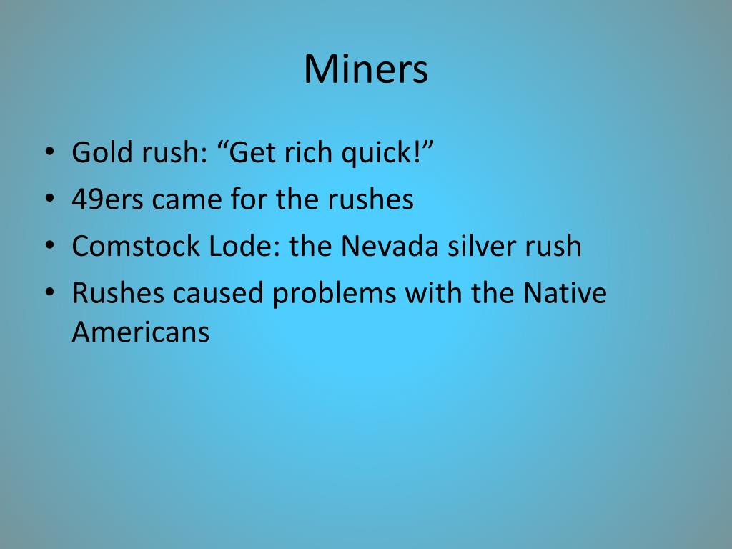 PPT - The Great West and the Rise of the Debtor (1860-1896) PowerPoint ...