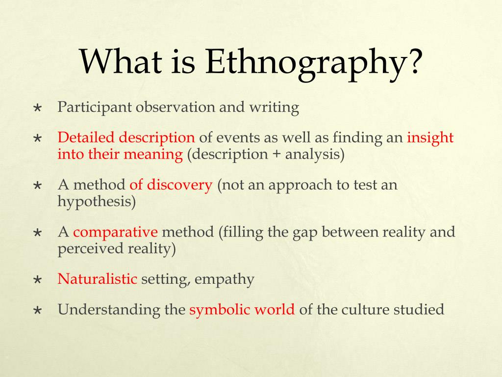 case studies and ethnographies are good examples of