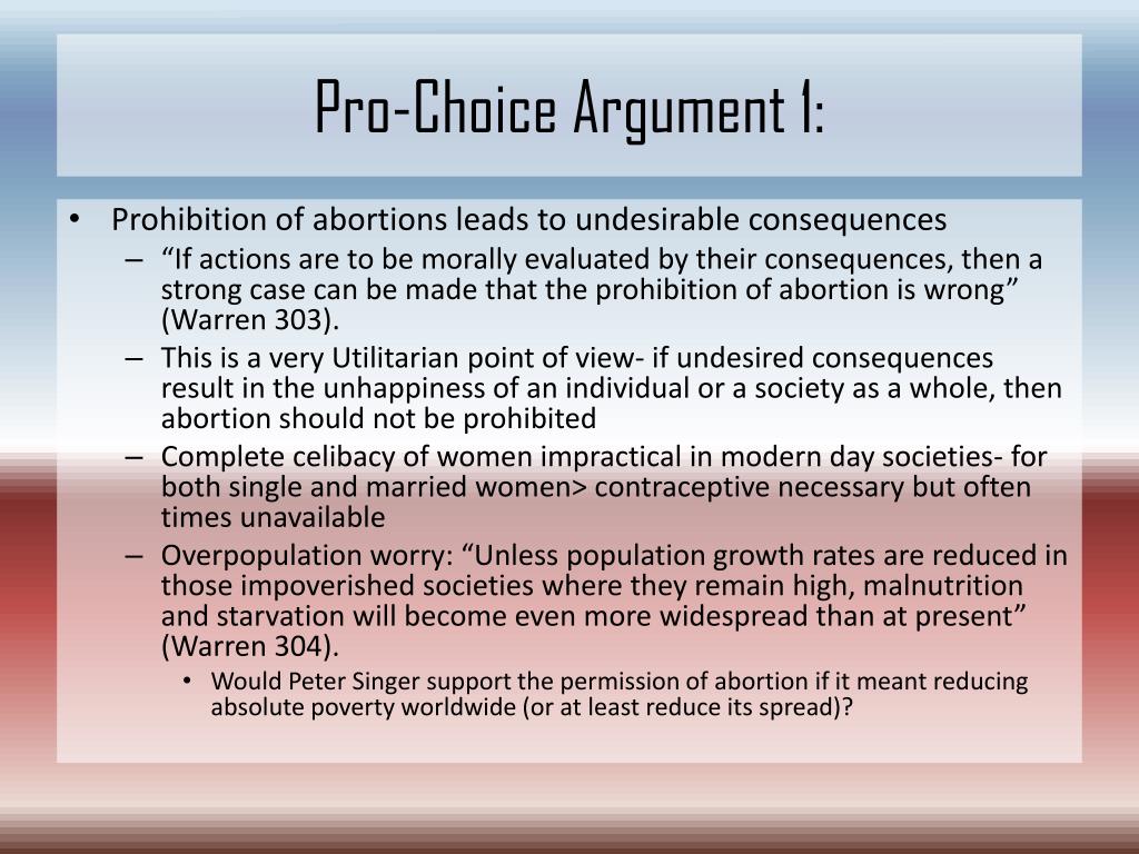 pro choice argument essay