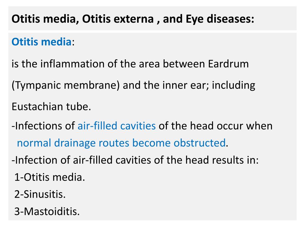 Ppt Otitis Media Otitis Externa And Eye Diseases Powerpoint