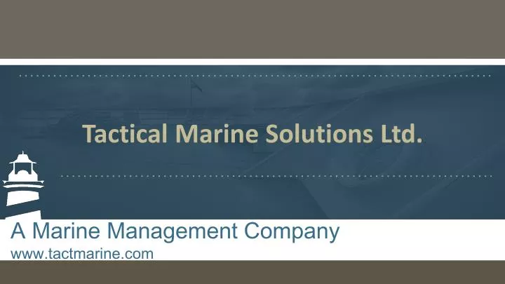 tactical marine solutions ltd n.