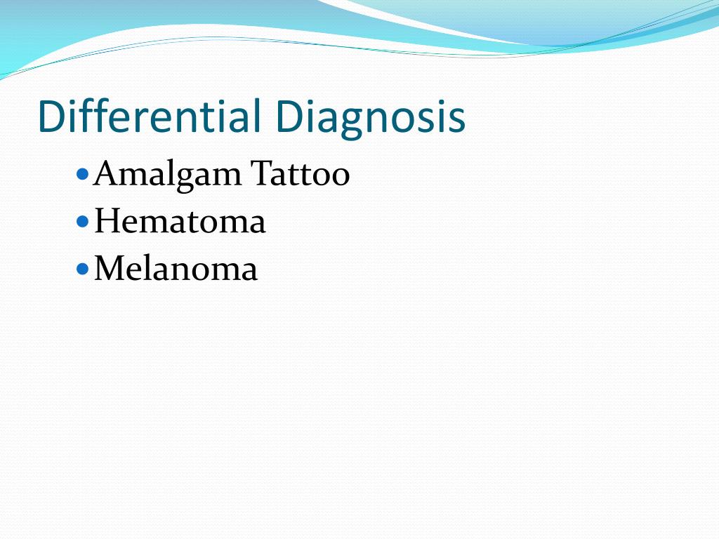 Pathology Outlines  Amalgam tattoo
