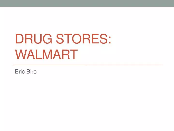 drug stores walmart n.