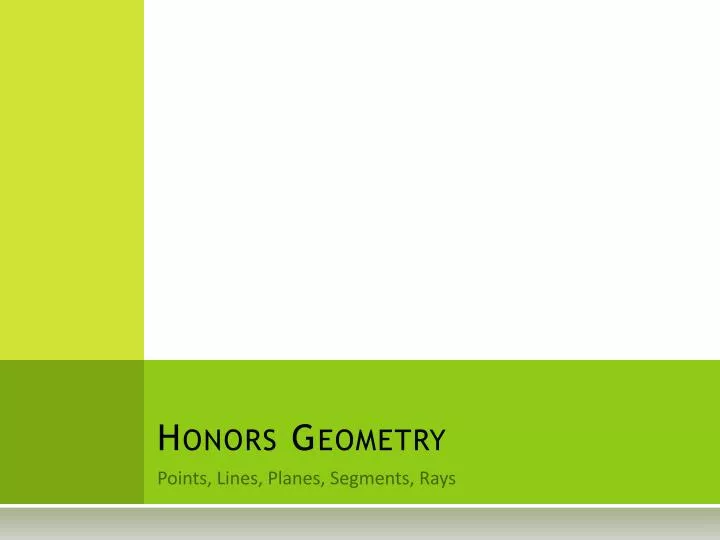 honors geometry n.