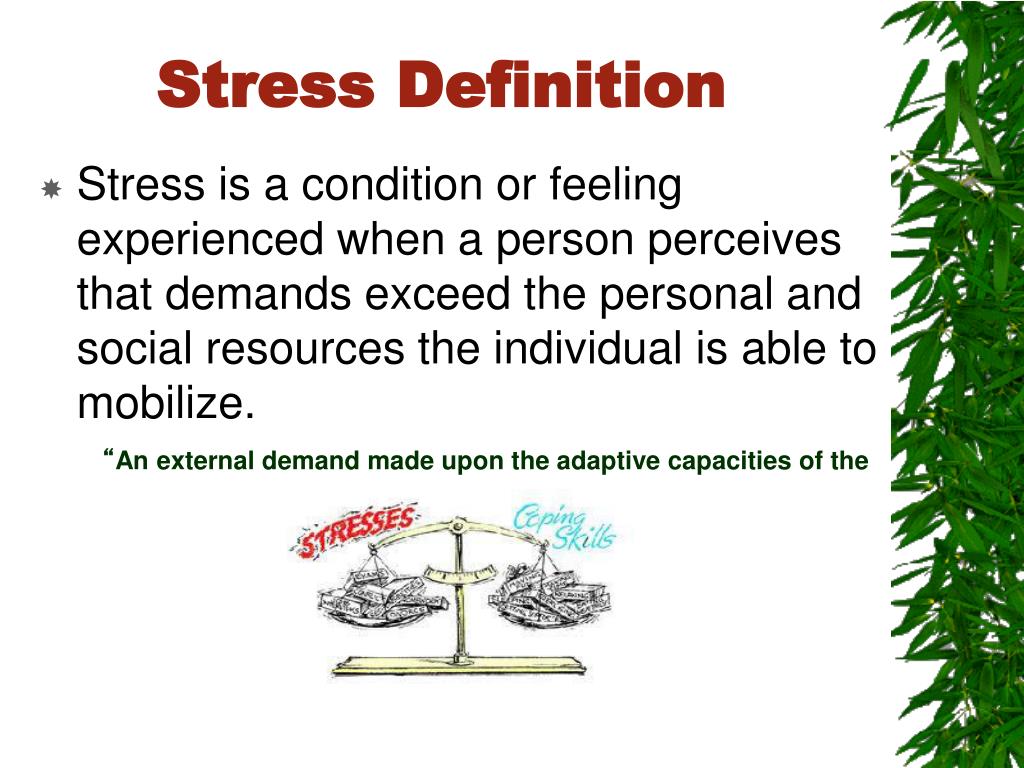 what is stress definition