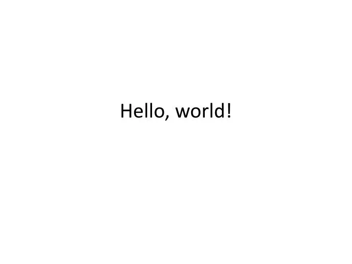 hello world n.